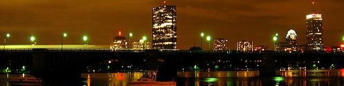 Longfellow with T at night